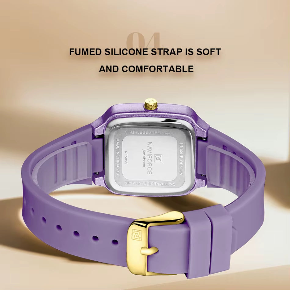 Girls Youth Fashion Watch Lightweight Silicone Minimalist Dot Line Waterproof Watches Casual Women Quartz Wristwatch