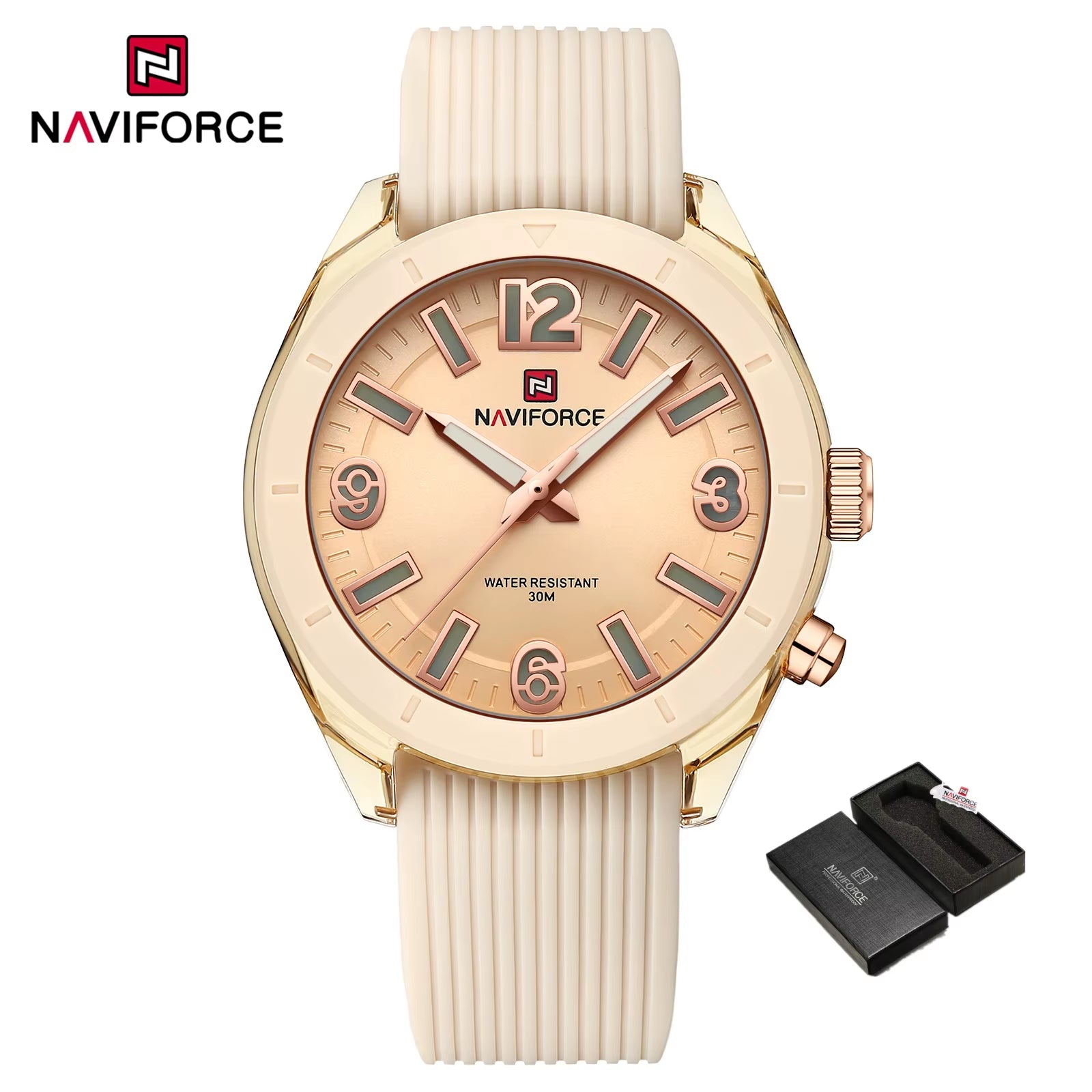 Women'S Watches Fashion Elegant Ladies Waterproof Silicone Bracelet Luminous Quartz Wristwatches Girlfriend Gift 2024
