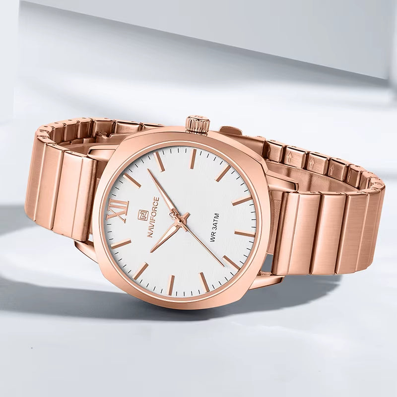 Classic Business Quartz Women Watches High Quality Stainless Steel Strap Ladies Wristwatch 30M Waterproof Female Clock