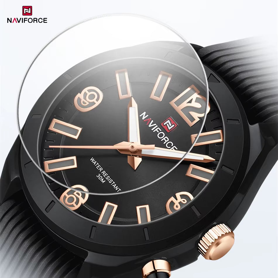 Women'S Watches Fashion Elegant Ladies Waterproof Silicone Bracelet Luminous Quartz Wristwatches Girlfriend Gift 2024