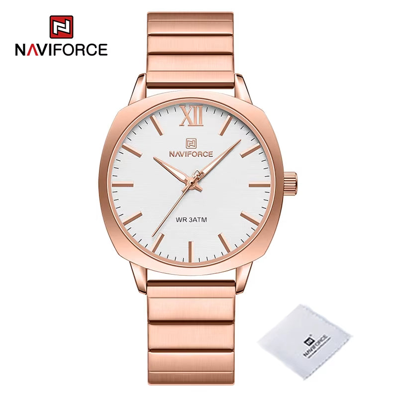 Classic Business Quartz Women Watches High Quality Stainless Steel Strap Ladies Wristwatch 30M Waterproof Female Clock