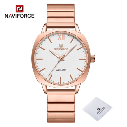 Classic Business Quartz Women Watches High Quality Stainless Steel Strap Ladies Wristwatch 30M Waterproof Female Clock