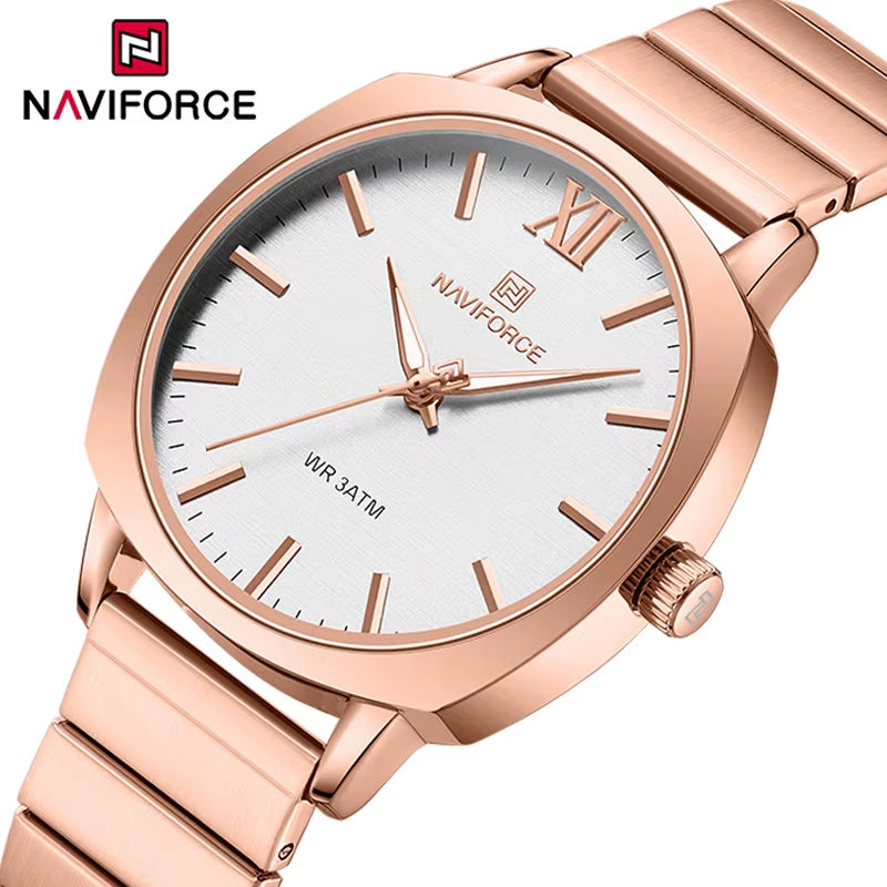 Classic Business Quartz Women Watches High Quality Stainless Steel Strap Ladies Wristwatch 30M Waterproof Female Clock