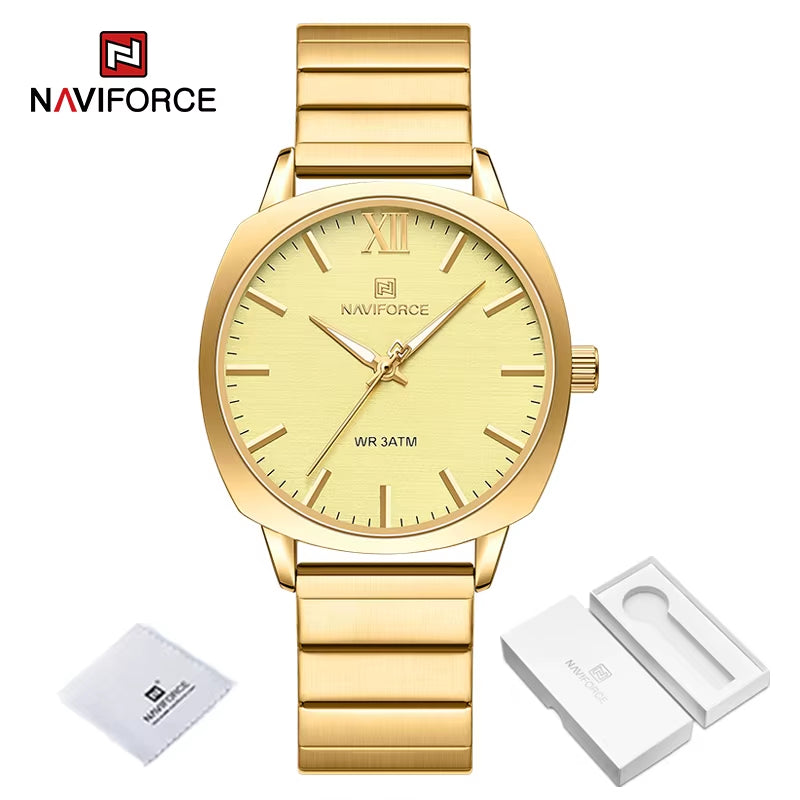 Classic Business Quartz Women Watches High Quality Stainless Steel Strap Ladies Wristwatch 30M Waterproof Female Clock