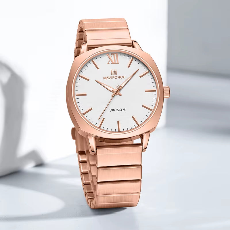 Classic Business Quartz Women Watches High Quality Stainless Steel Strap Ladies Wristwatch 30M Waterproof Female Clock