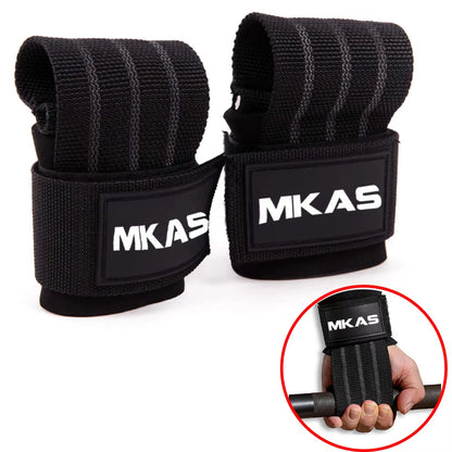 Weight Lifting Wrist Straps Grips Support Pull Ups Deadlifts Dumbbell Gym Straps Strength Training Fitness Barbells Power Sport
