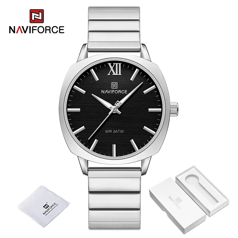 Classic Business Quartz Women Watches High Quality Stainless Steel Strap Ladies Wristwatch 30M Waterproof Female Clock