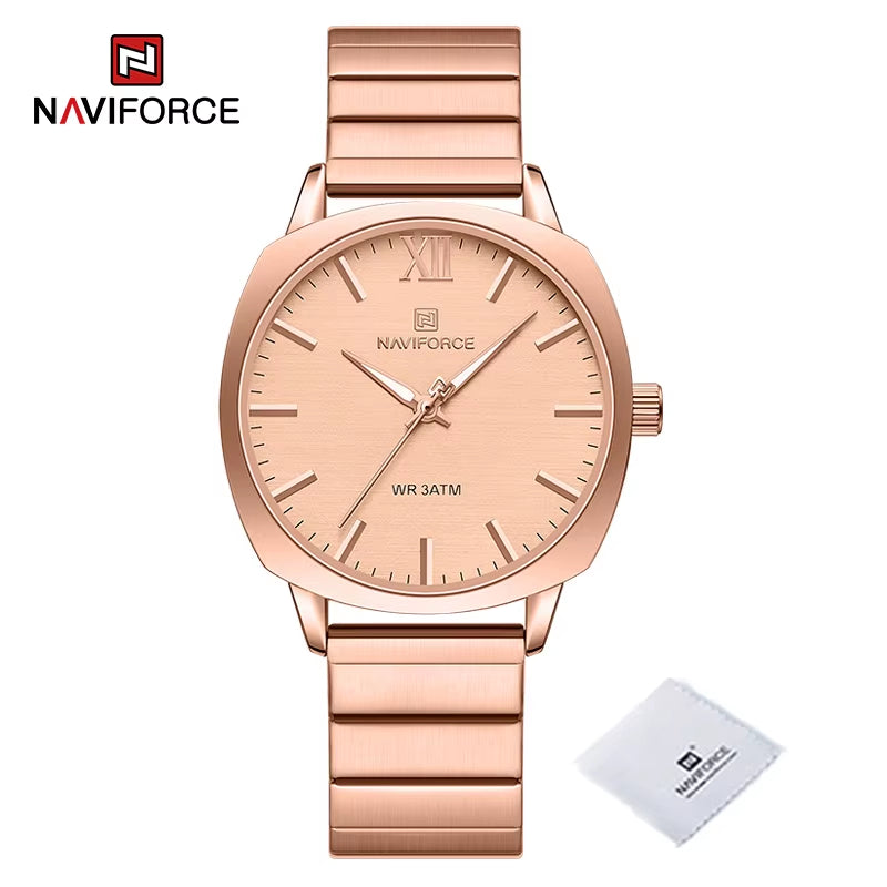 Classic Business Quartz Women Watches High Quality Stainless Steel Strap Ladies Wristwatch 30M Waterproof Female Clock