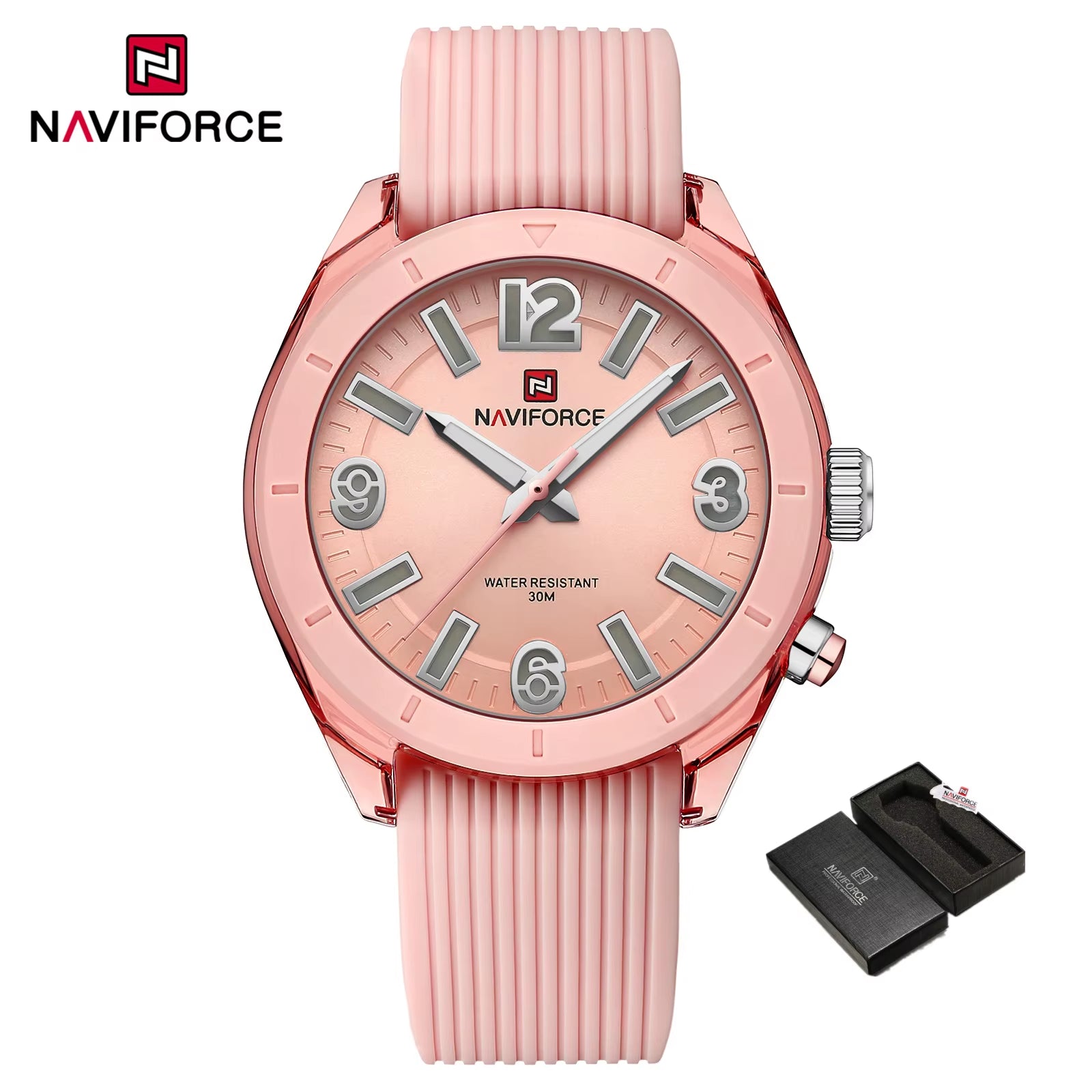 Women'S Watches Fashion Elegant Ladies Waterproof Silicone Bracelet Luminous Quartz Wristwatches Girlfriend Gift 2024