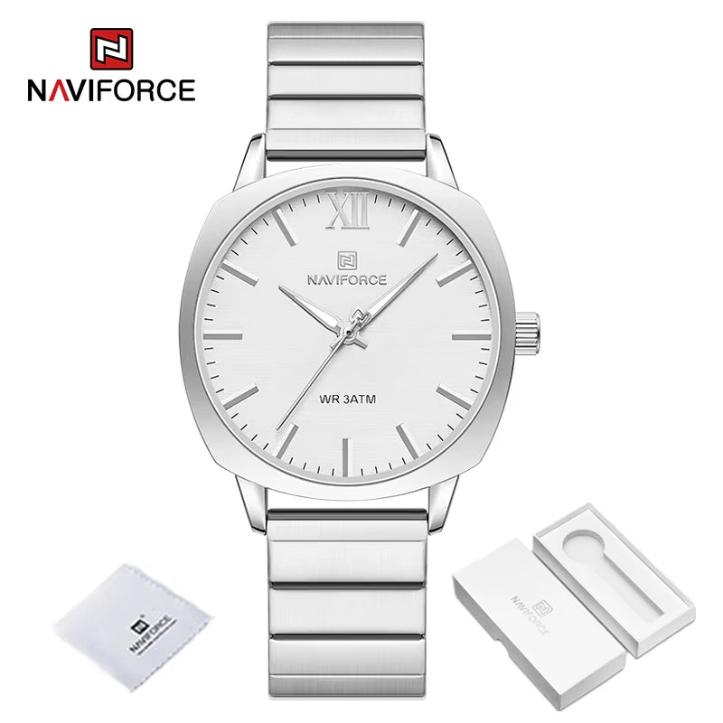 Classic Business Quartz Women Watches High Quality Stainless Steel Strap Ladies Wristwatch 30M Waterproof Female Clock