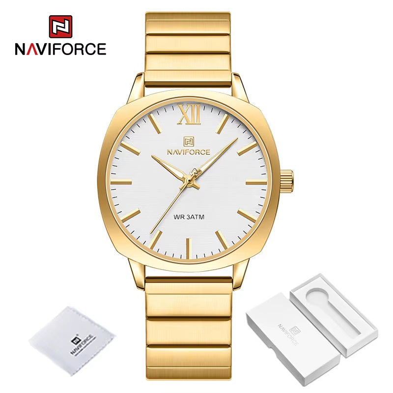 Classic Business Quartz Women Watches High Quality Stainless Steel Strap Ladies Wristwatch 30M Waterproof Female Clock
